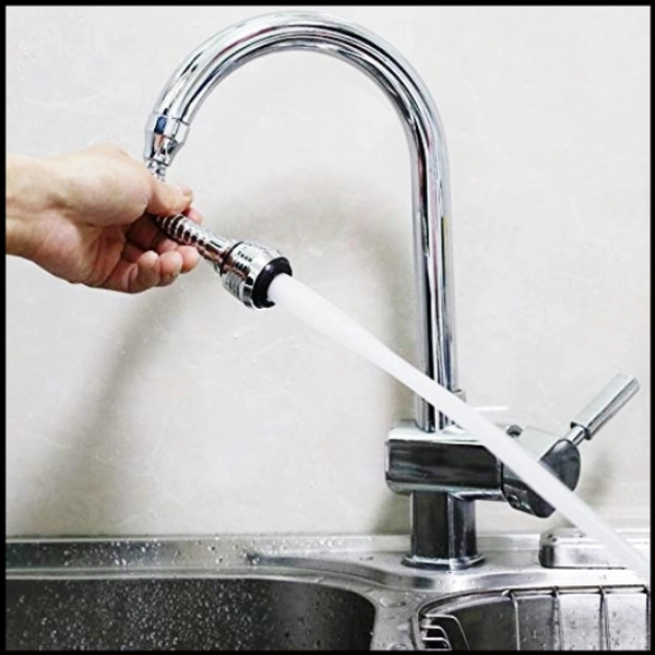 Turbo Flex 360 Degree Rotatory Flexible Sink Water Saving Faucet Nozzle Sprayer